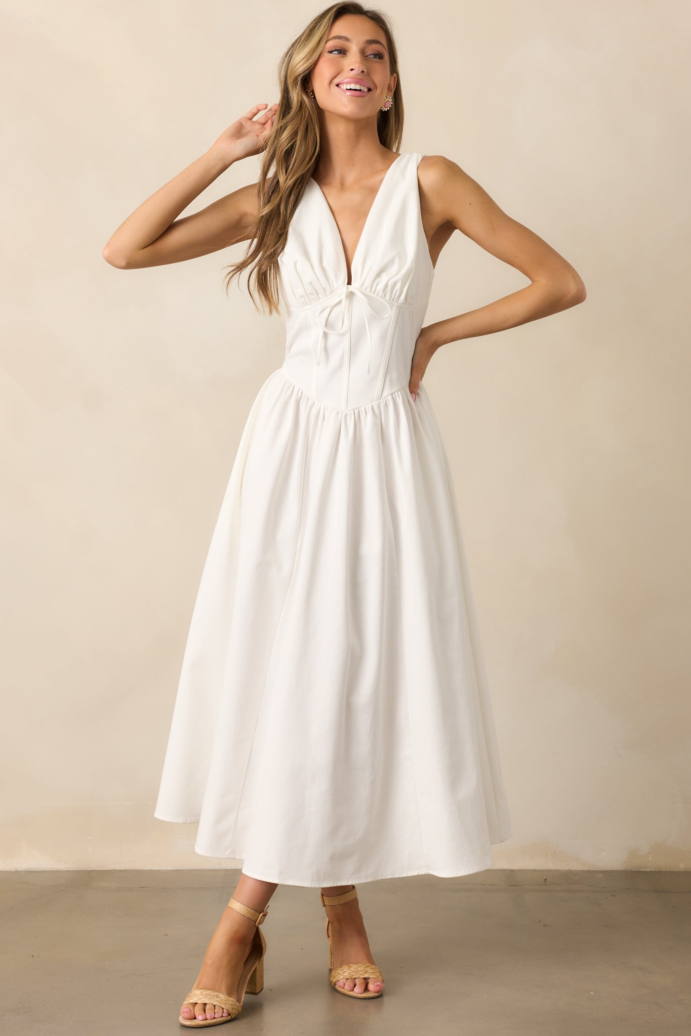 White Corset Maxi Dress - All Dresses | Red Dress White Corset Maxi Dress - All Dresses | Red Dress
