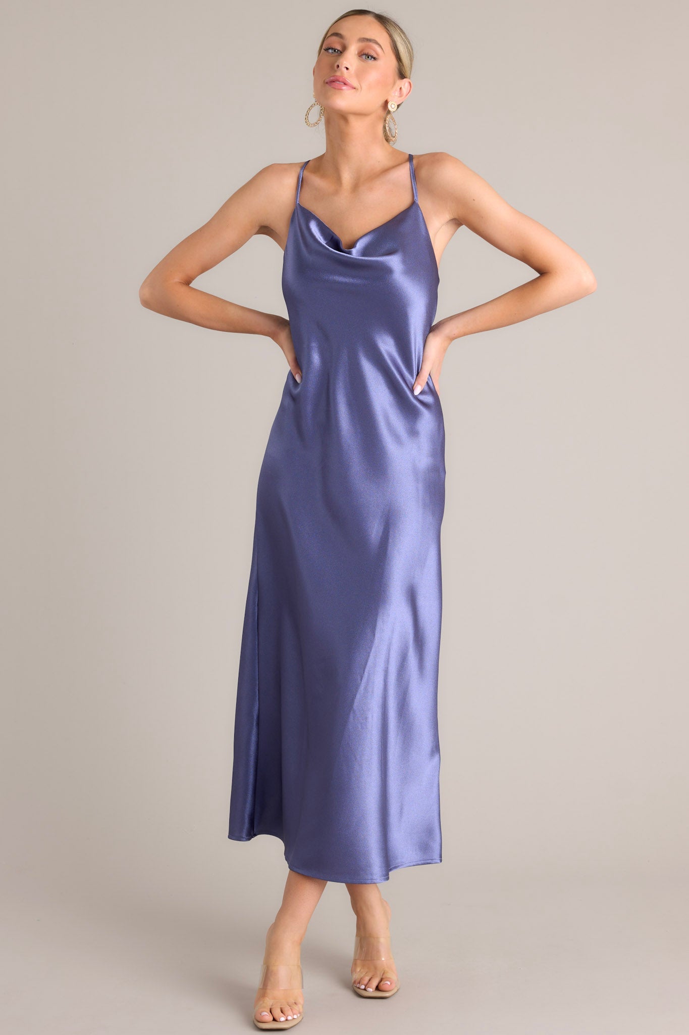 Lilac Purple Cowl Neck Maxi Dress - All Dresses Lilac Purple Cowl Neck Maxi Dress - All Dresses