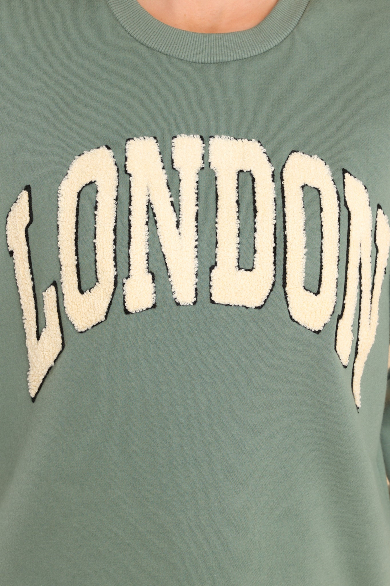 In Every City Sage London Sweatshirt - Red Dress