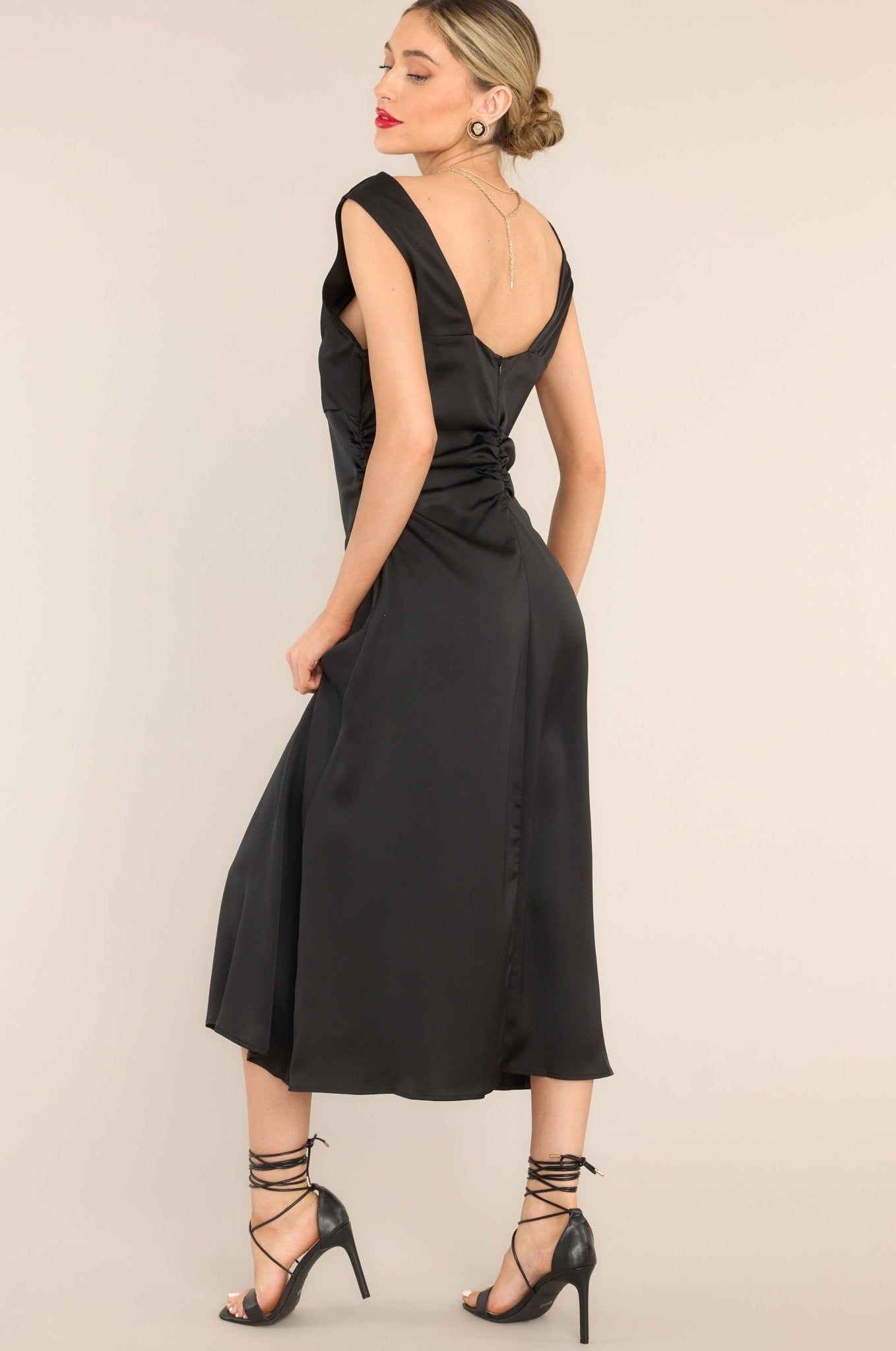 It Girl Black High Cowl Neck Midi Dress - All Dresses | Red Dress It Girl Black High Cowl Neck Midi Dress - All Dresses | Red Dress