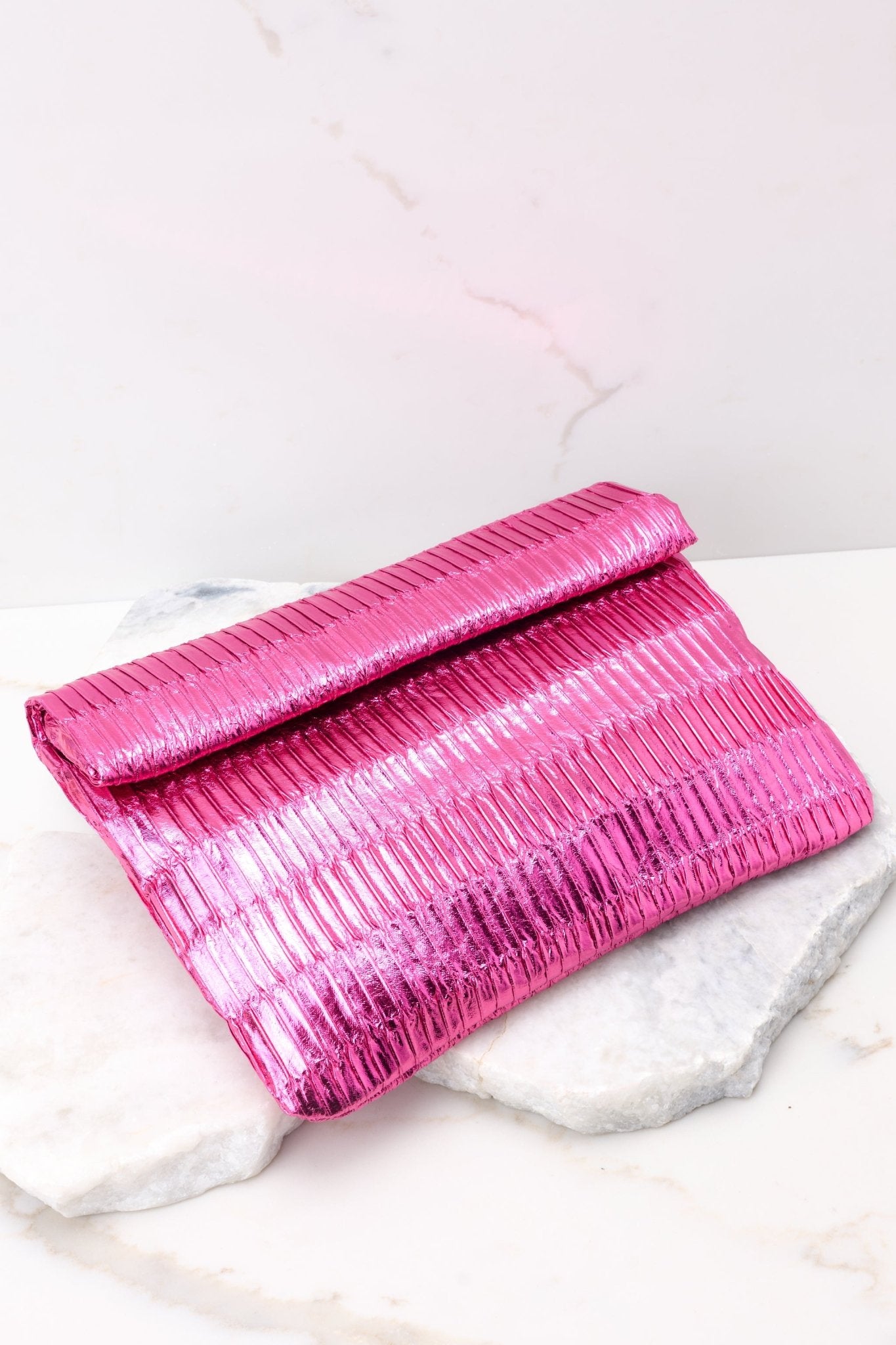 Just What I Needed Hot Pink Bag - Red Dress