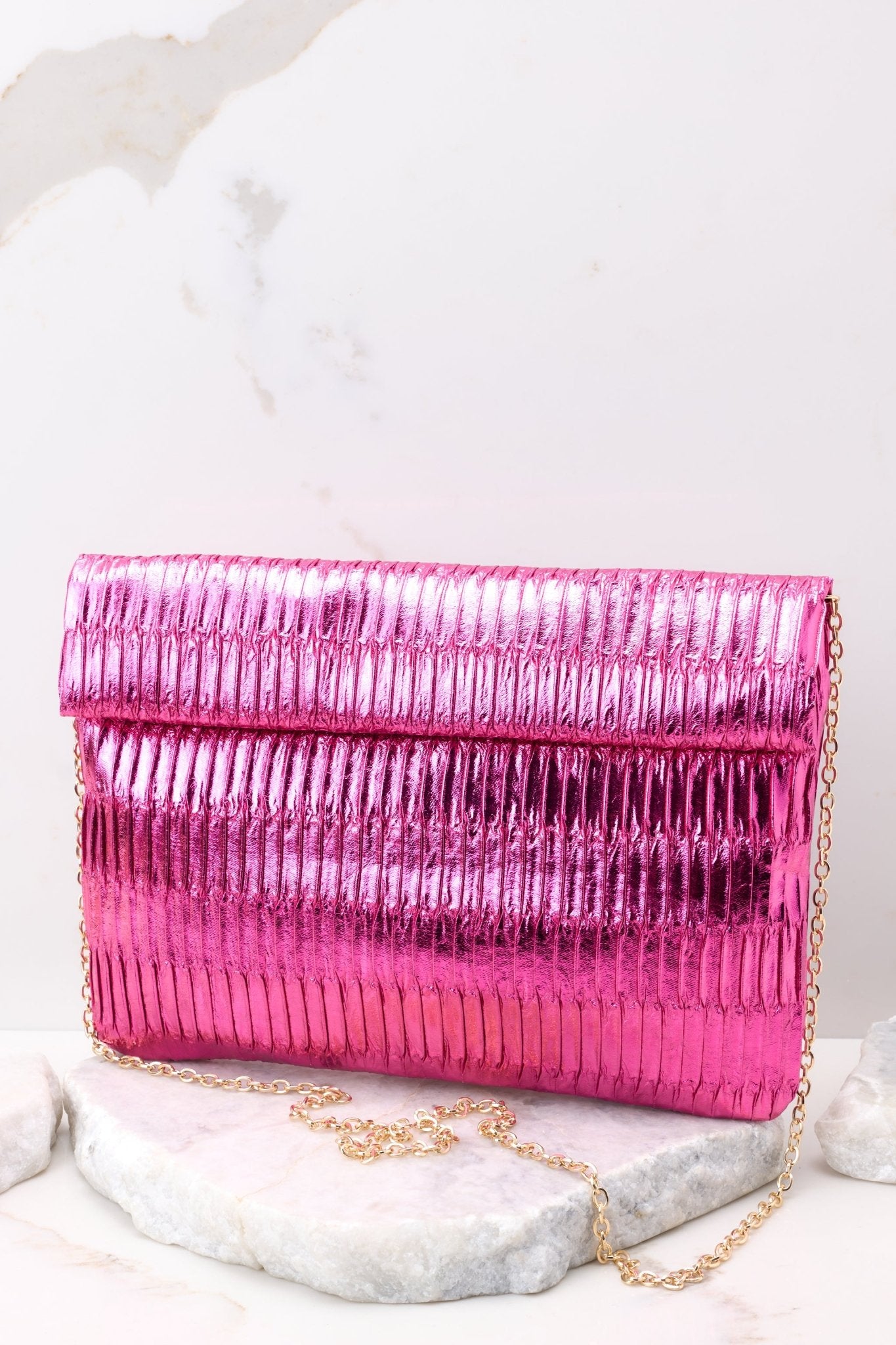 Just What I Needed Hot Pink Bag - Red Dress