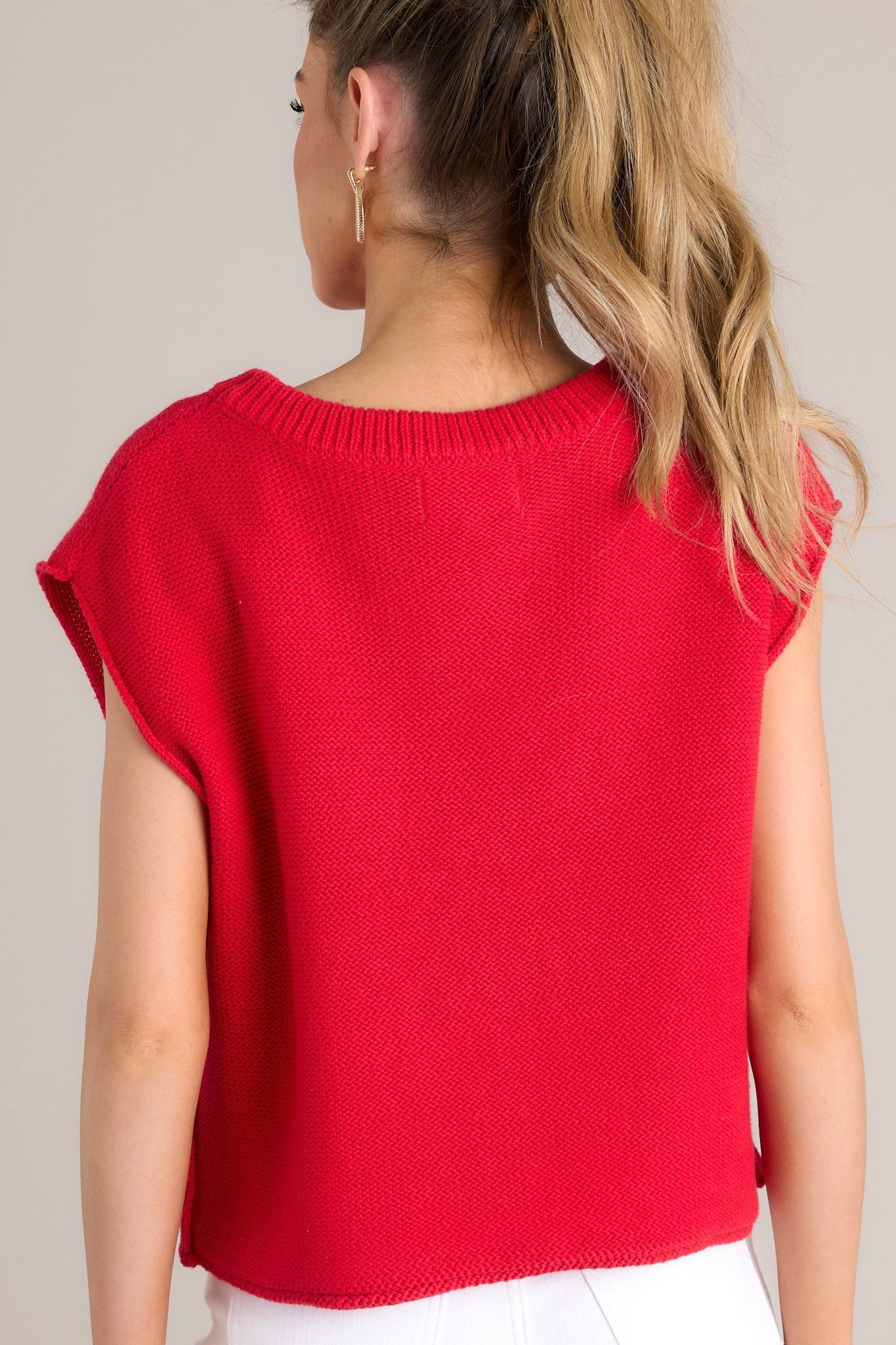 Love Like Ours Red Sweater Top - Red Dress