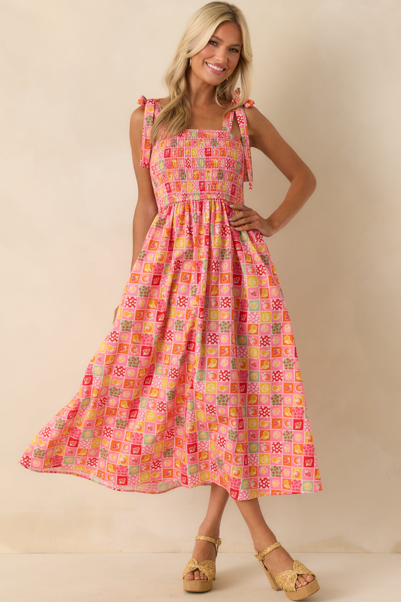 The Power Of Love Pink Multi Patchwork Print Maxi Dress The Power Of Love Pink Multi Patchwork Print Maxi Dress