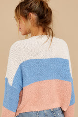 9 Well Said Cream Multi Stripe Sweater at reddress.com