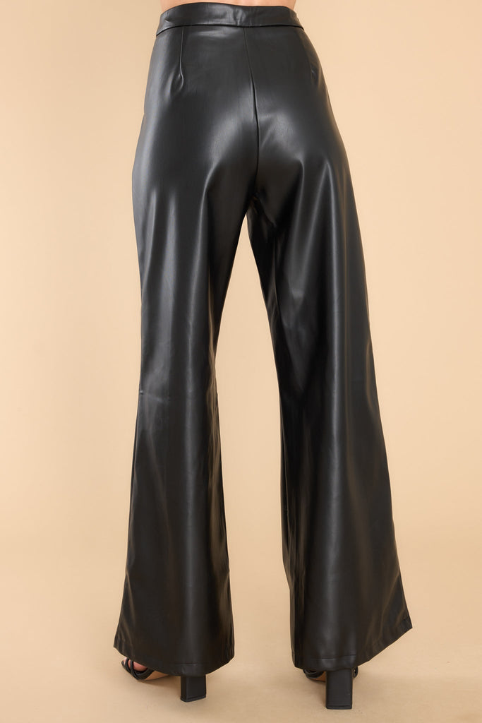 Back And Better Black Faux Leather Pants