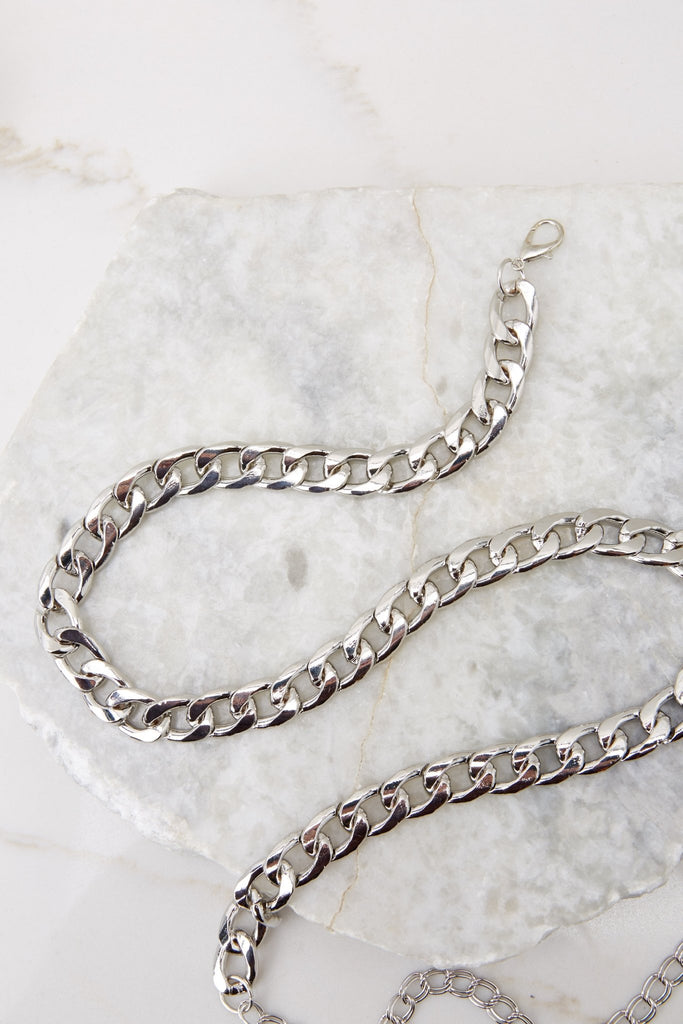 Silver Link Chain Belt