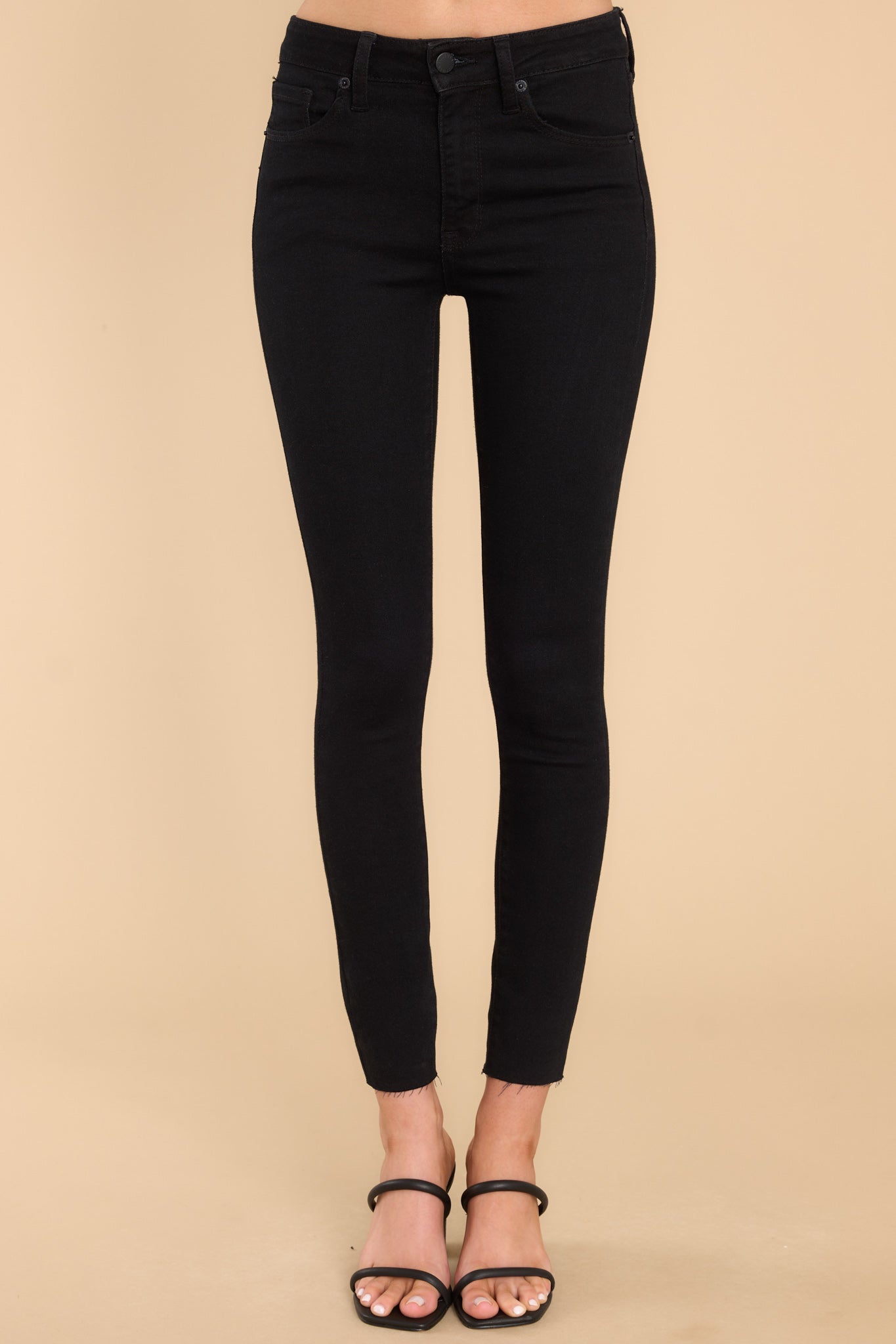 Classic Black Skinny Jeans - All Bottoms | Red Dress