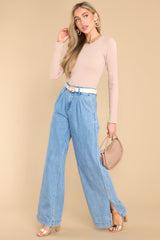 6 Seeing Clearly Chambray Pants at reddress.com