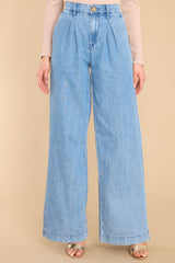 3 Seeing Clearly Chambray Pants at reddress.com