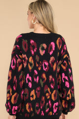 6 Fiercely On Point Black Leopard Print Sweater at reddress.com