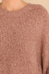 2 Perfectly Content Light Brown Sweater at reddress.com