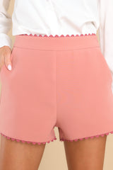 1 Figure You Out Dusty Rose Shorts at reddress.com