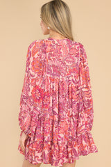 6 Found My Voice Pink Floral Print Dress at reddress.com