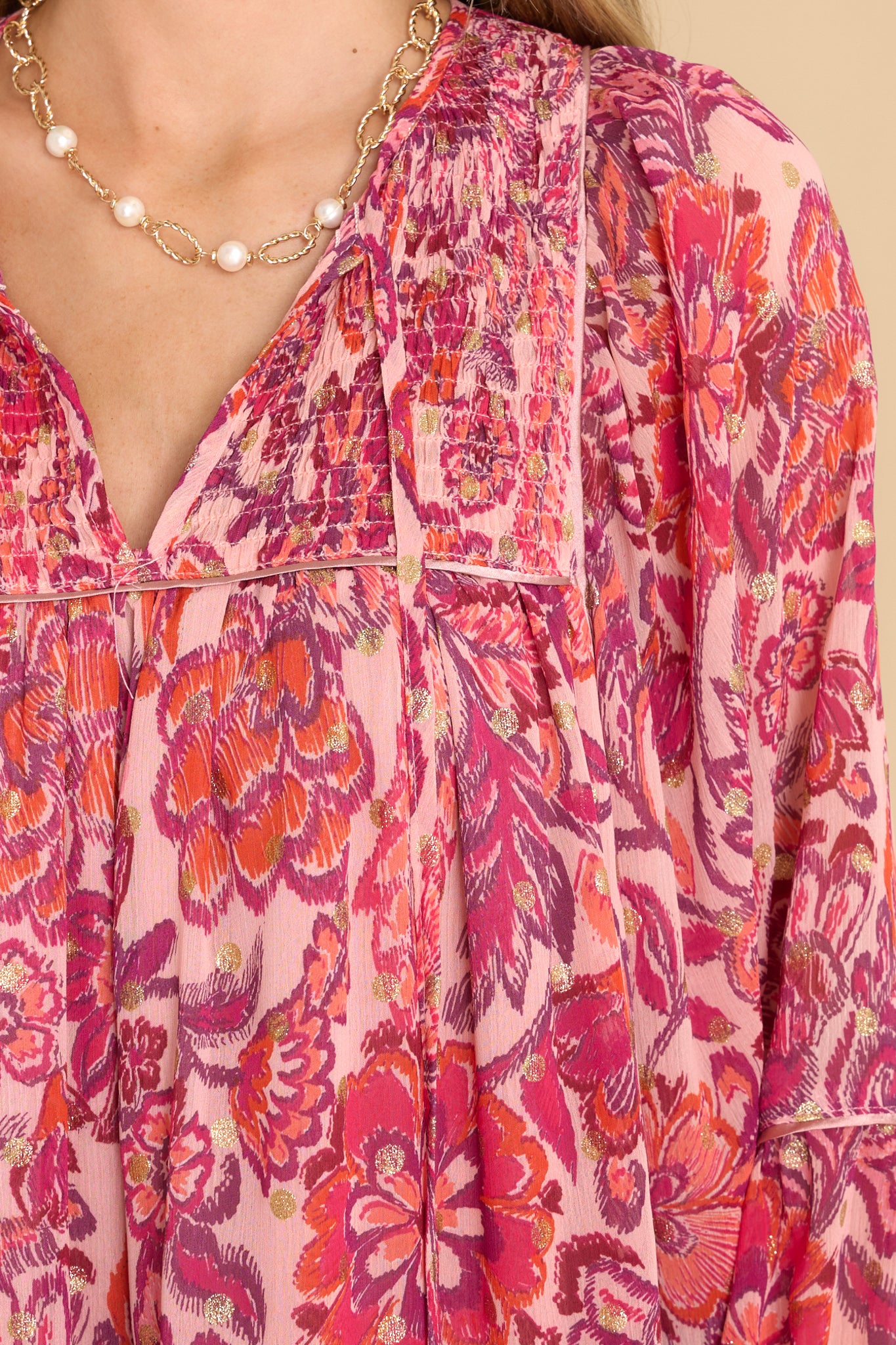 2 Found My Voice Pink Floral Print Dress at reddress.com