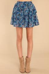 2 Made For Success Blue Geo Skirt at reddress.com