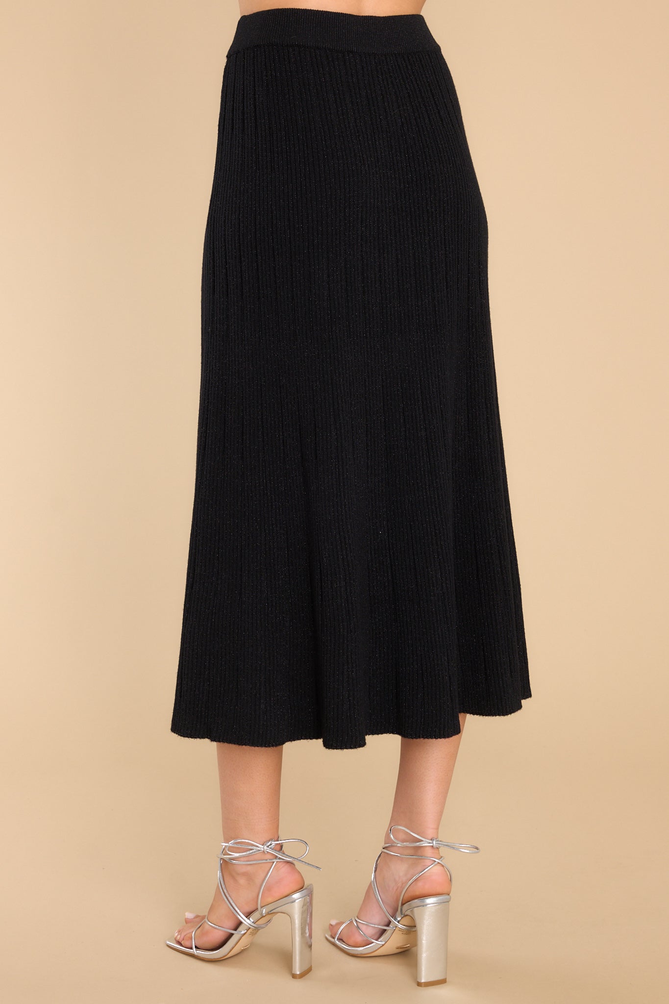 Playing For Keeps Black Maxi Skirt
