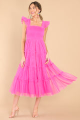 4 With You Forever Pink Midi Dress at reddress.com