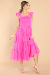 6 With You Forever Pink Midi Dress at reddress.com
