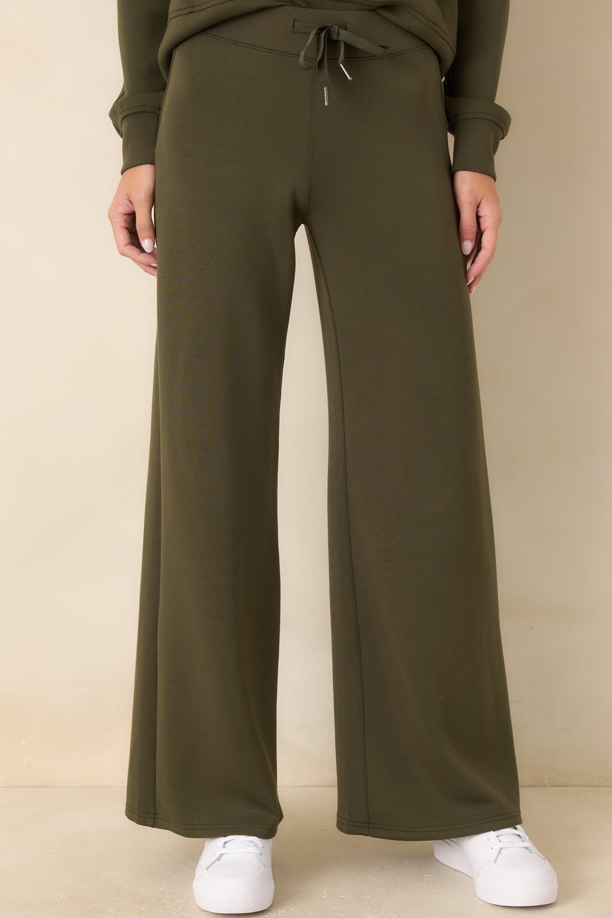 SPANX AirEssentials® Monstera Green Wide Leg Pant