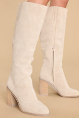 2 No Reason Not To Light Grey Boots at reddress.com