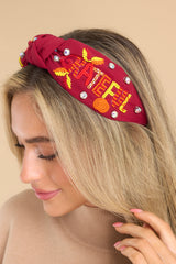 1 Grateful Feelings Burgundy Headband at reddress.com