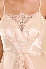 In The Quiet Moments Champagne Dress