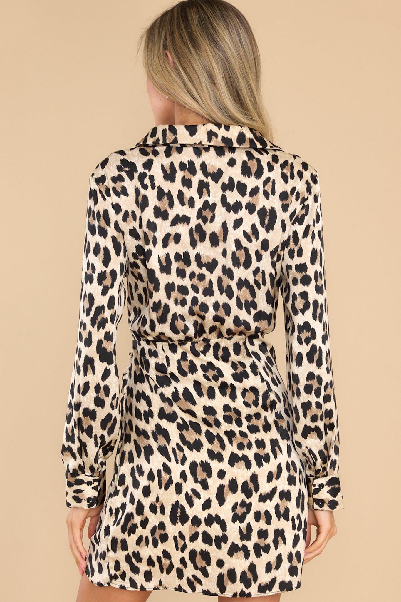 Decisions To Make Beige Leopard Print Dress
