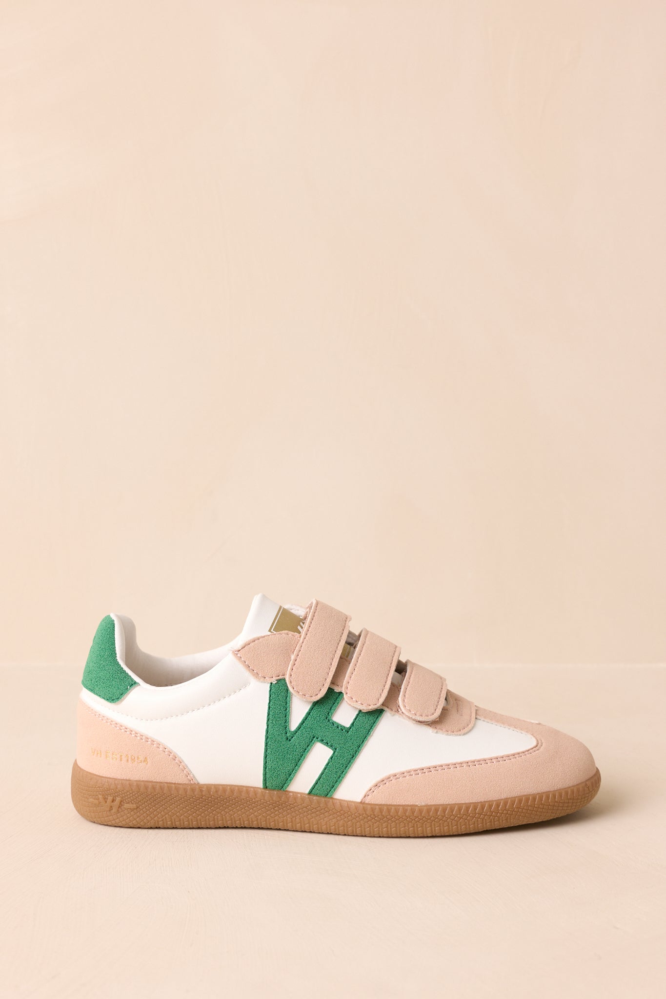 Vintage Havana Pace 5 Green Multi Three Strap Low Top Sneakers