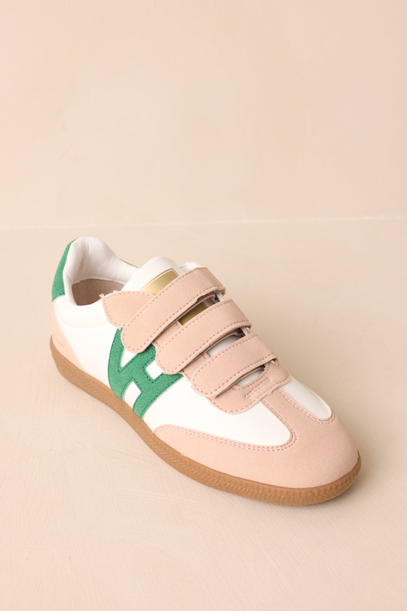 Vintage Havana Pace 5 Green Multi Three Strap Low Top Sneakers