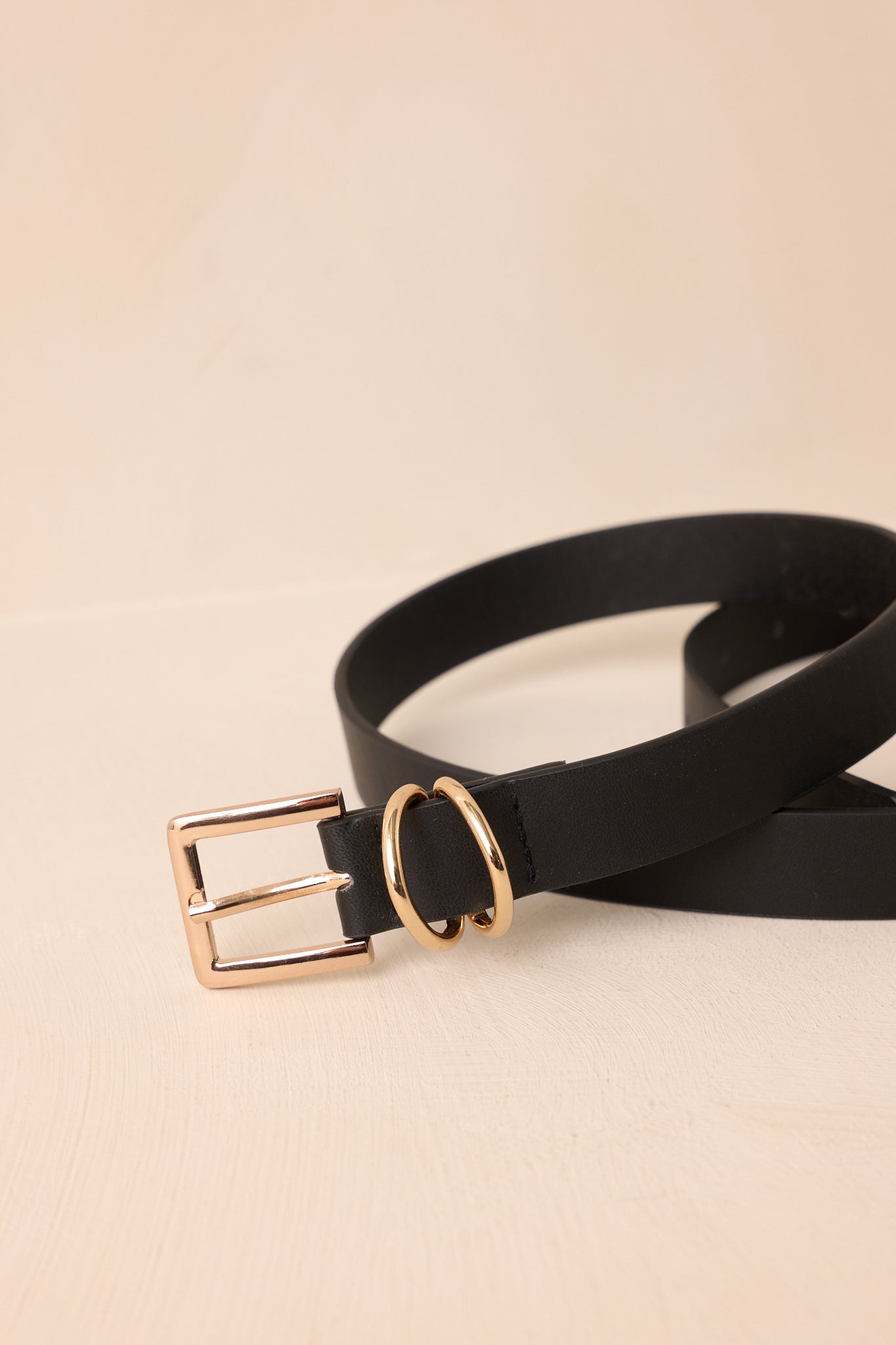 Thought You’d Notice Black Faux Leather Belt