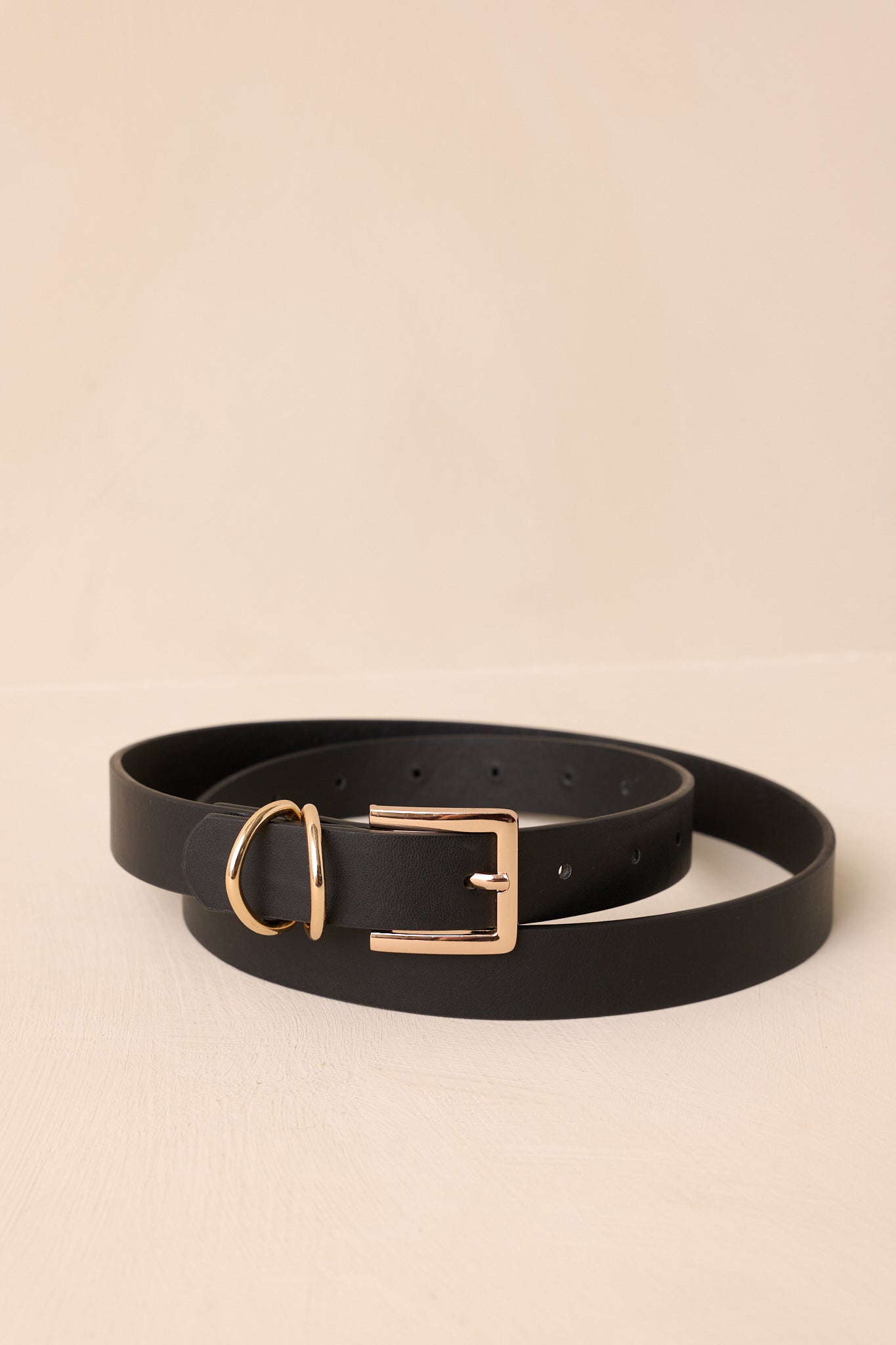 Thought You’d Notice Black Faux Leather Belt
