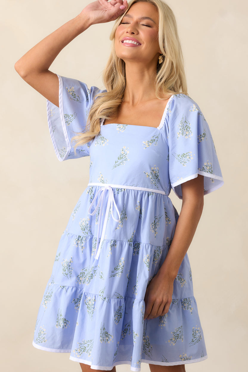 Manalla Mini Dress - Periwinkle