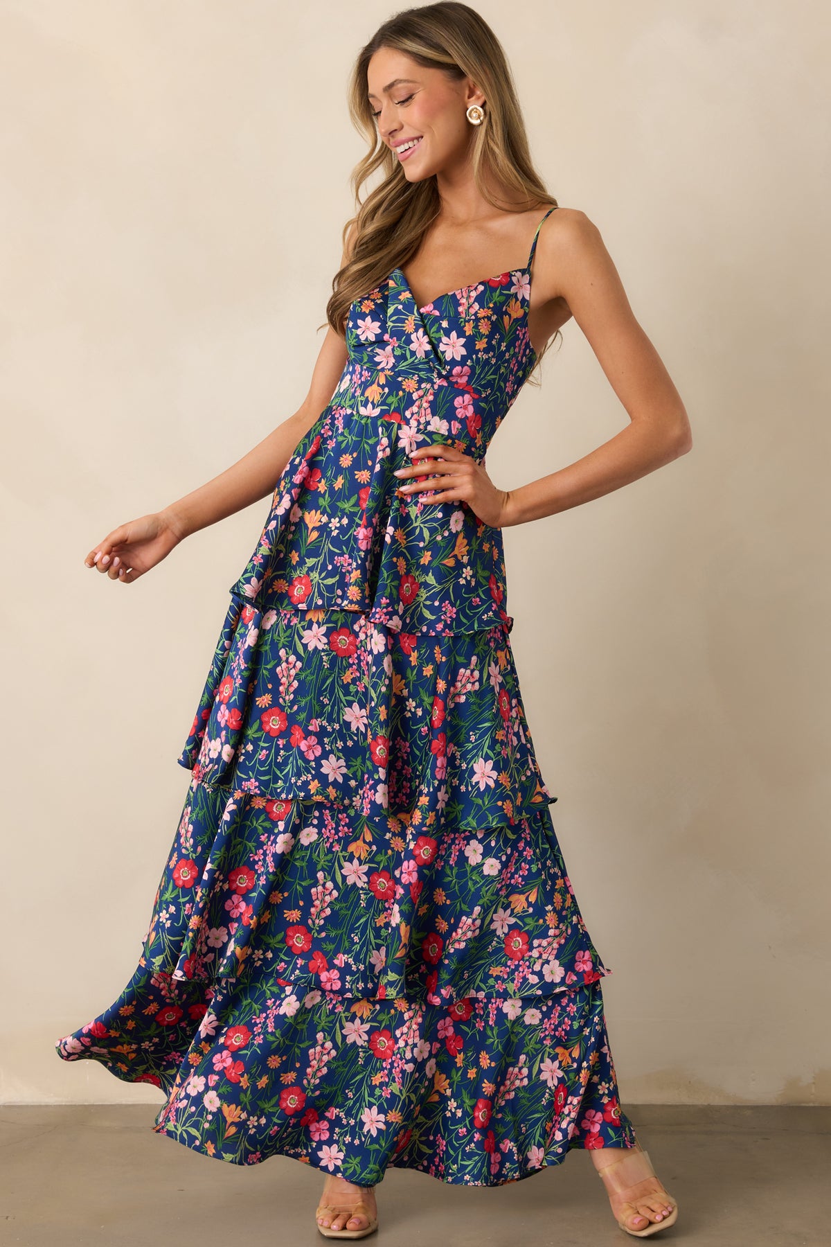 Nava Floral Tiered Dress
