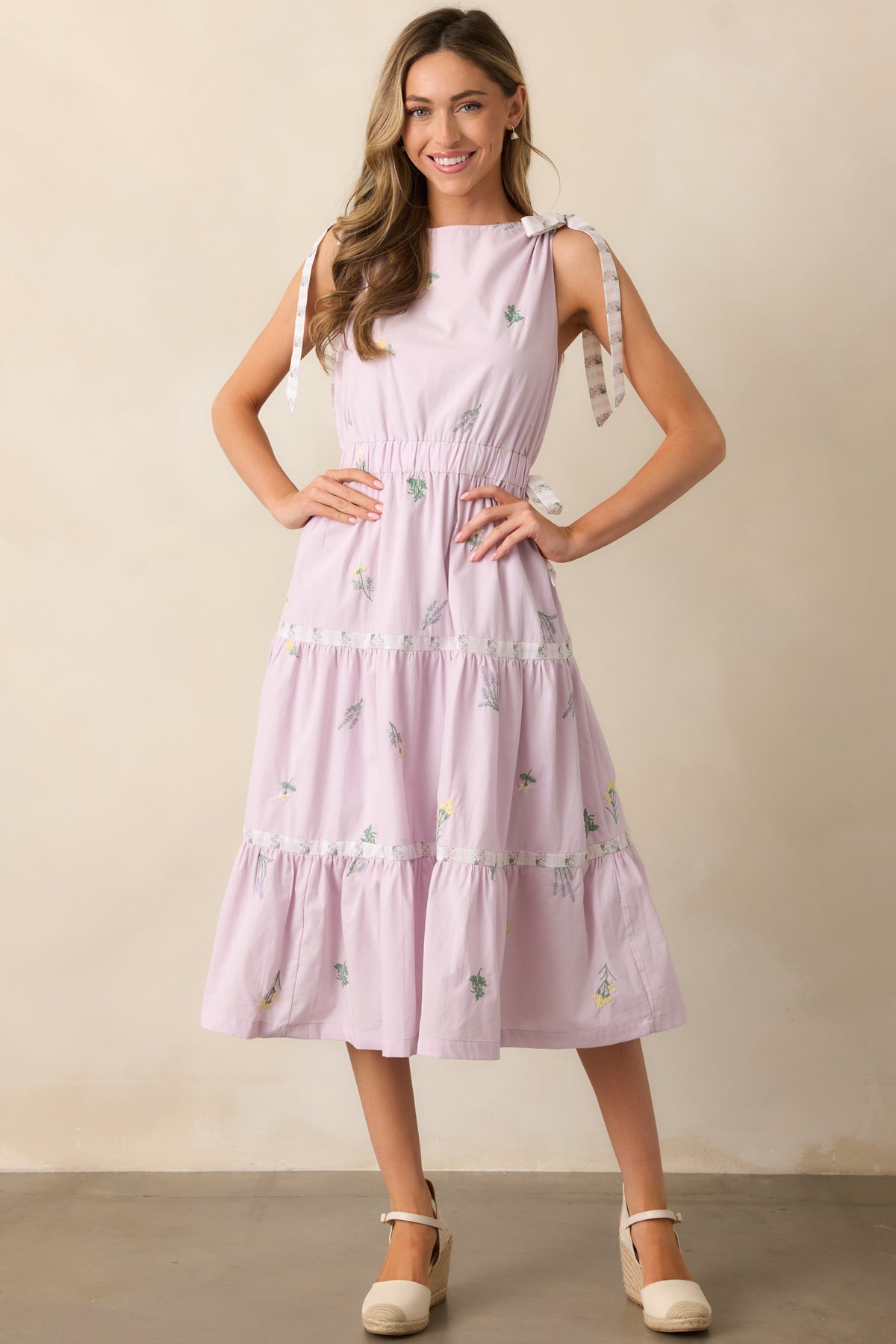 Lavande midi dress main image 1