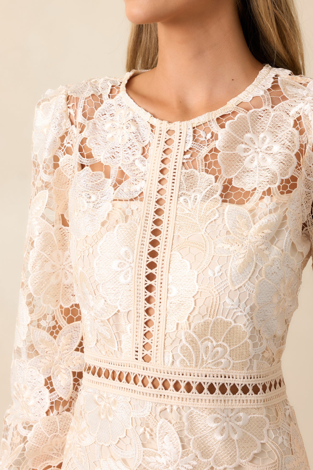 Again And Again Mini Dress - Ivory main image 0