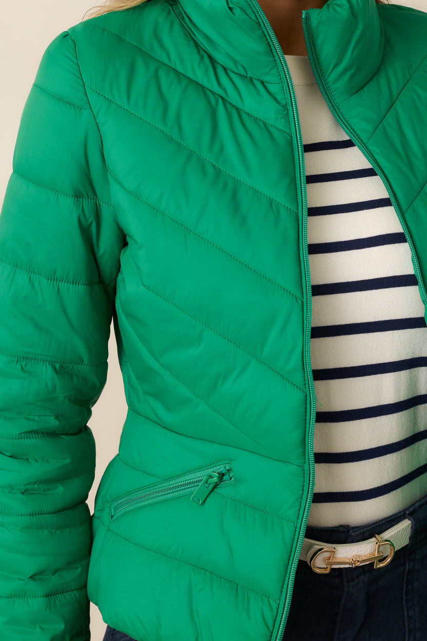 Womens White Kelly Green St. Pattys Puff Print main image 1
