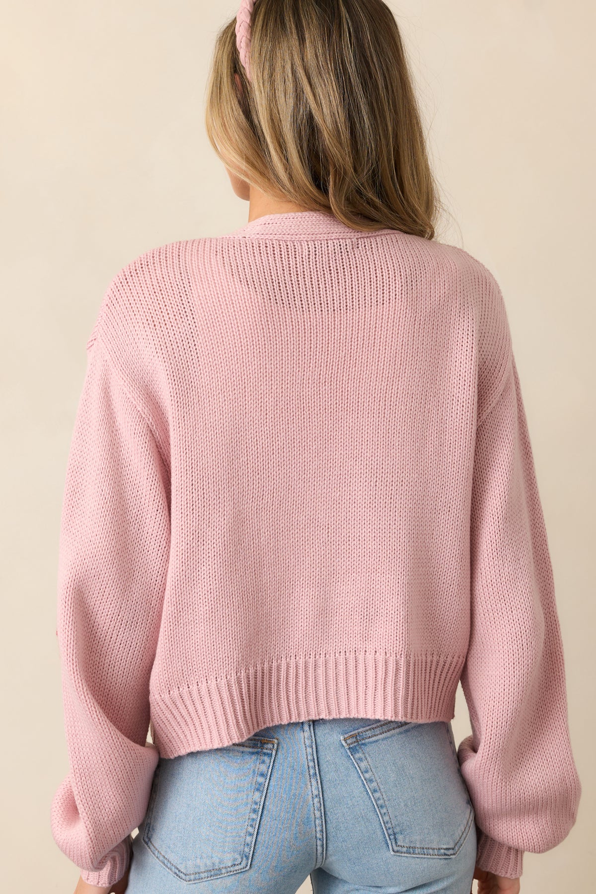 Pink Knit Cardigan main image 0