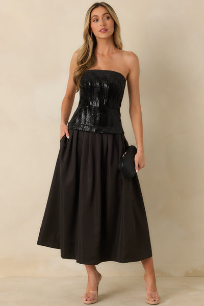 black red sequin dress STYLE GUIDE main image 1
