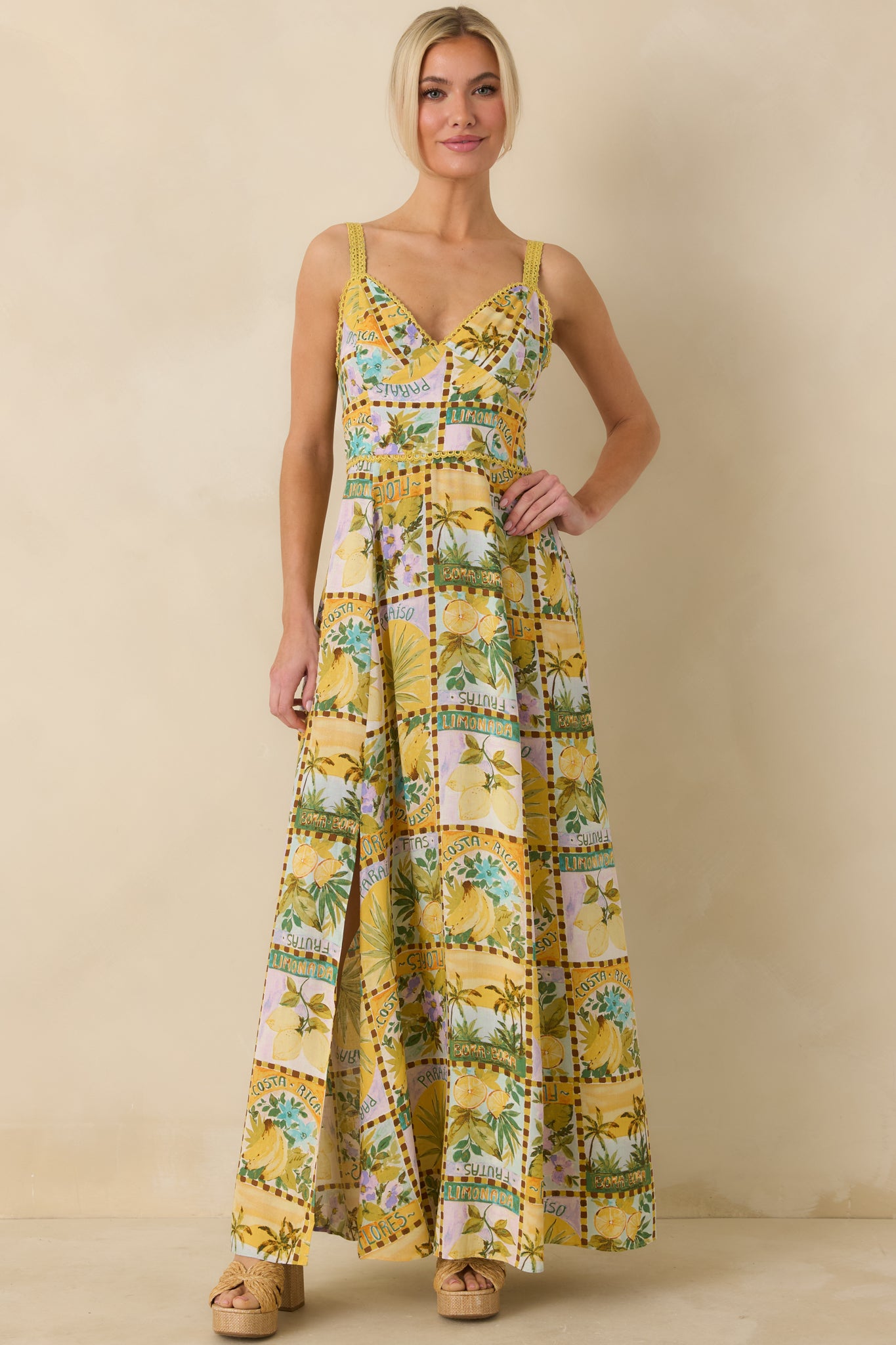 aje behold maxi dress blue Behold Maxi Dress