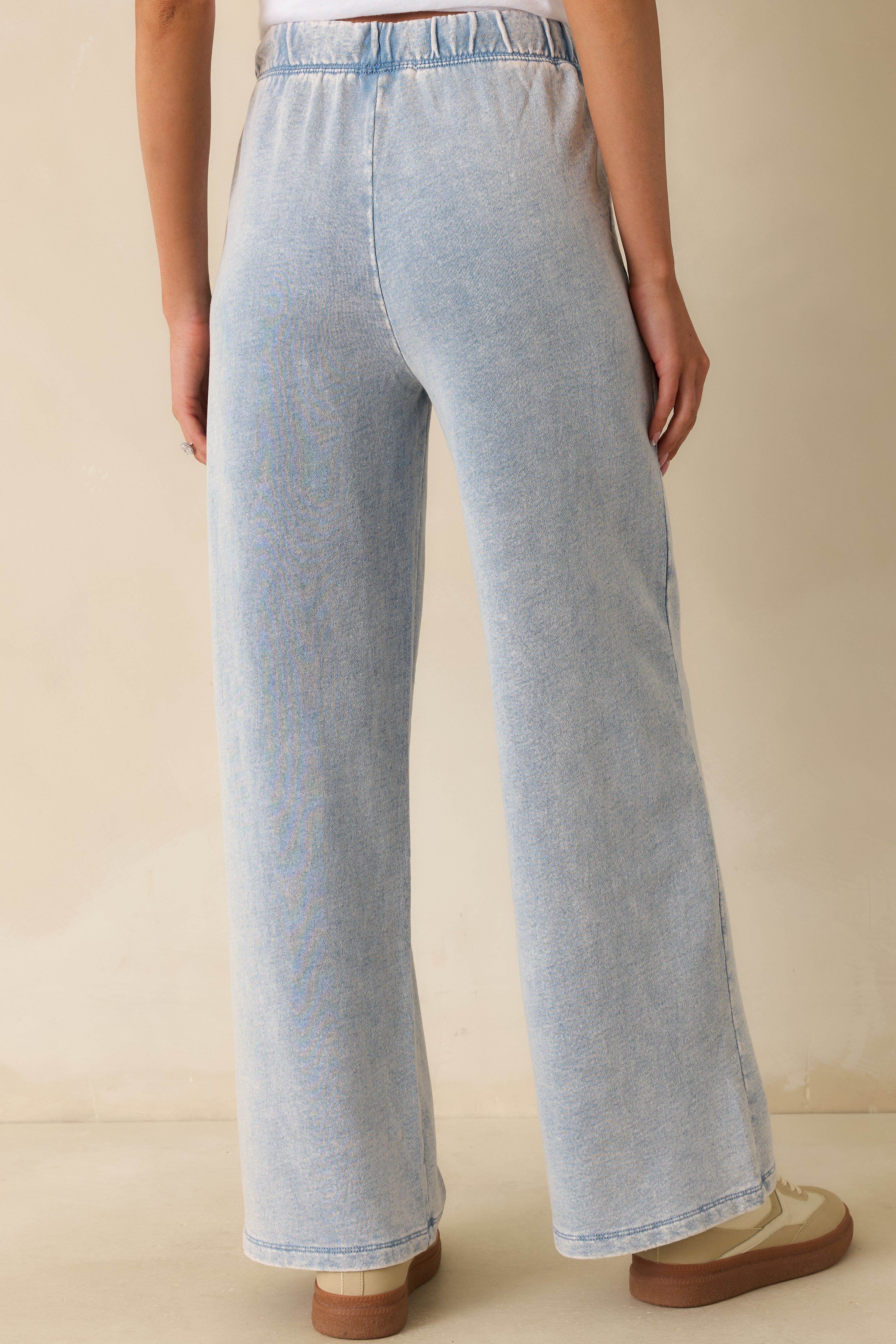 Z Supply Hunter Washed Indigo Knit Denim Pants | Red Dress