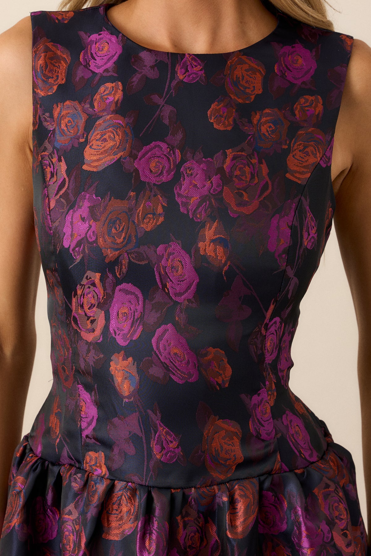 Purple Floral Dress - Small only, 1 left! main image 1