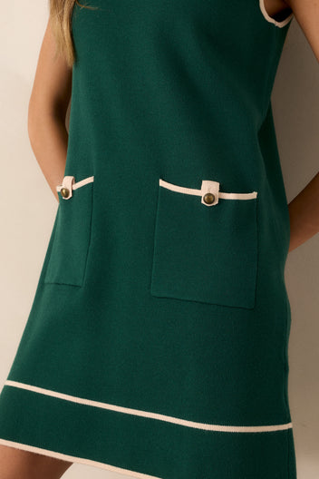 Henley Hunter Green Mini Dress
