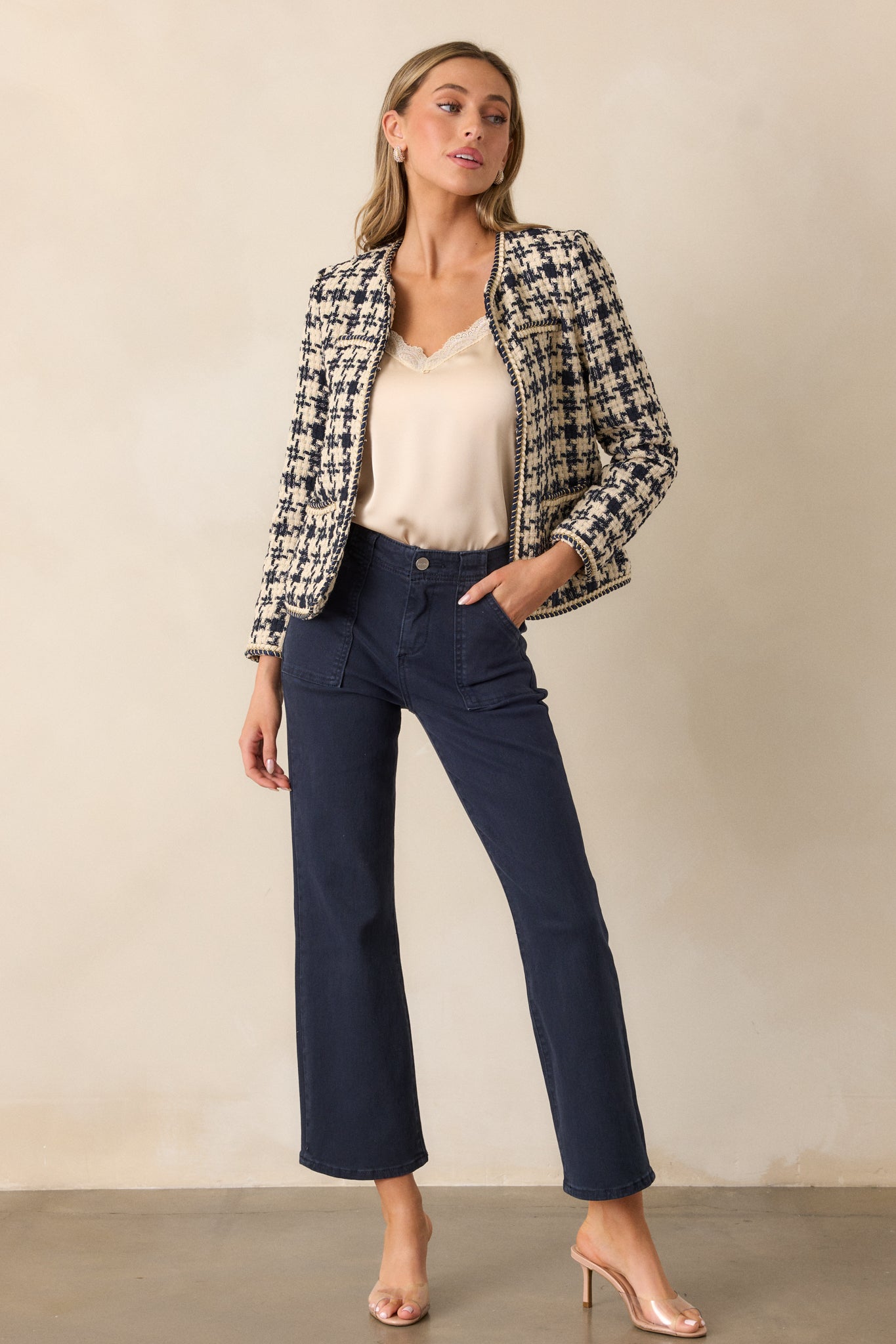 Costume National Beige Straight Leg Denim Pants Stretch Jeans