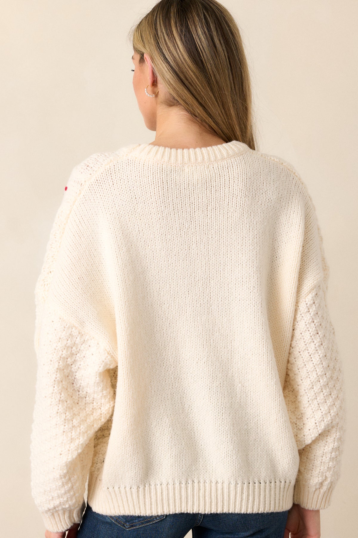 Ivory Knit Top main image 1