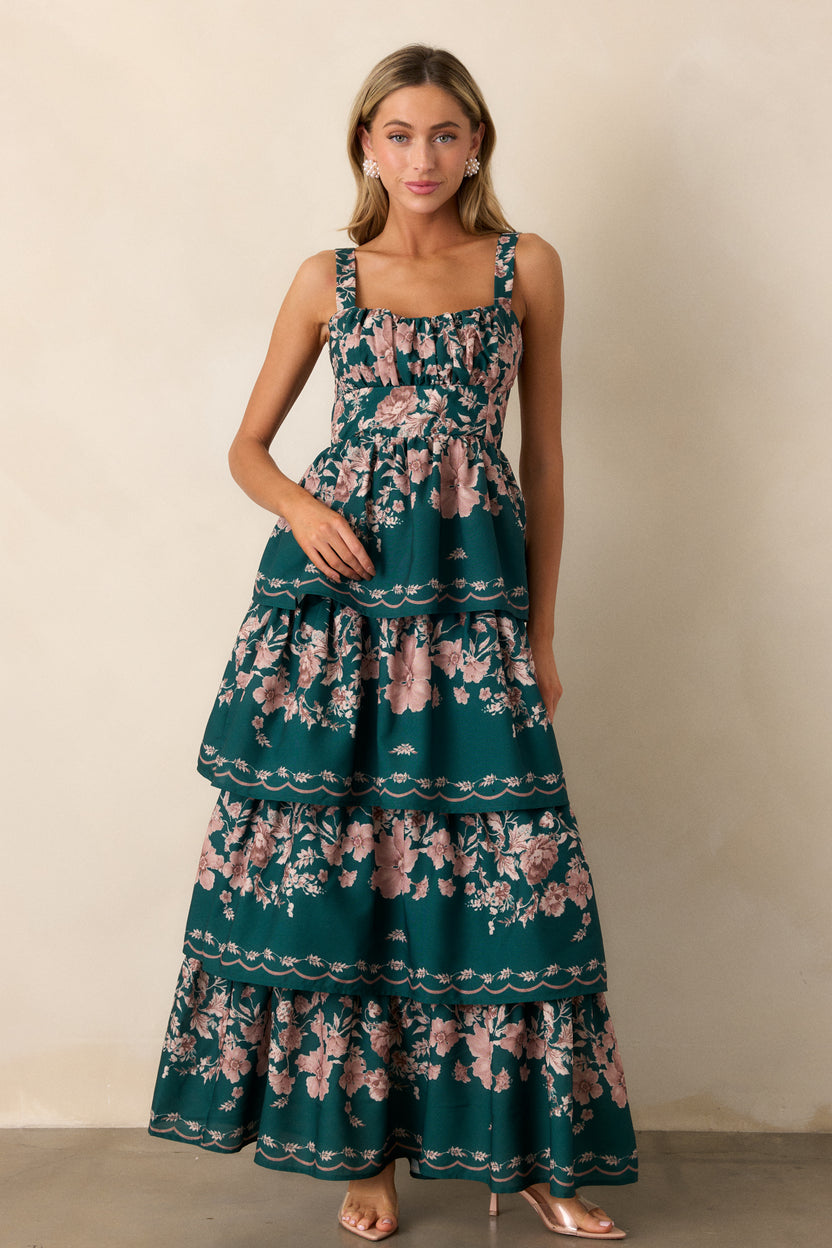 Tiered Maxi Dress Evergreen