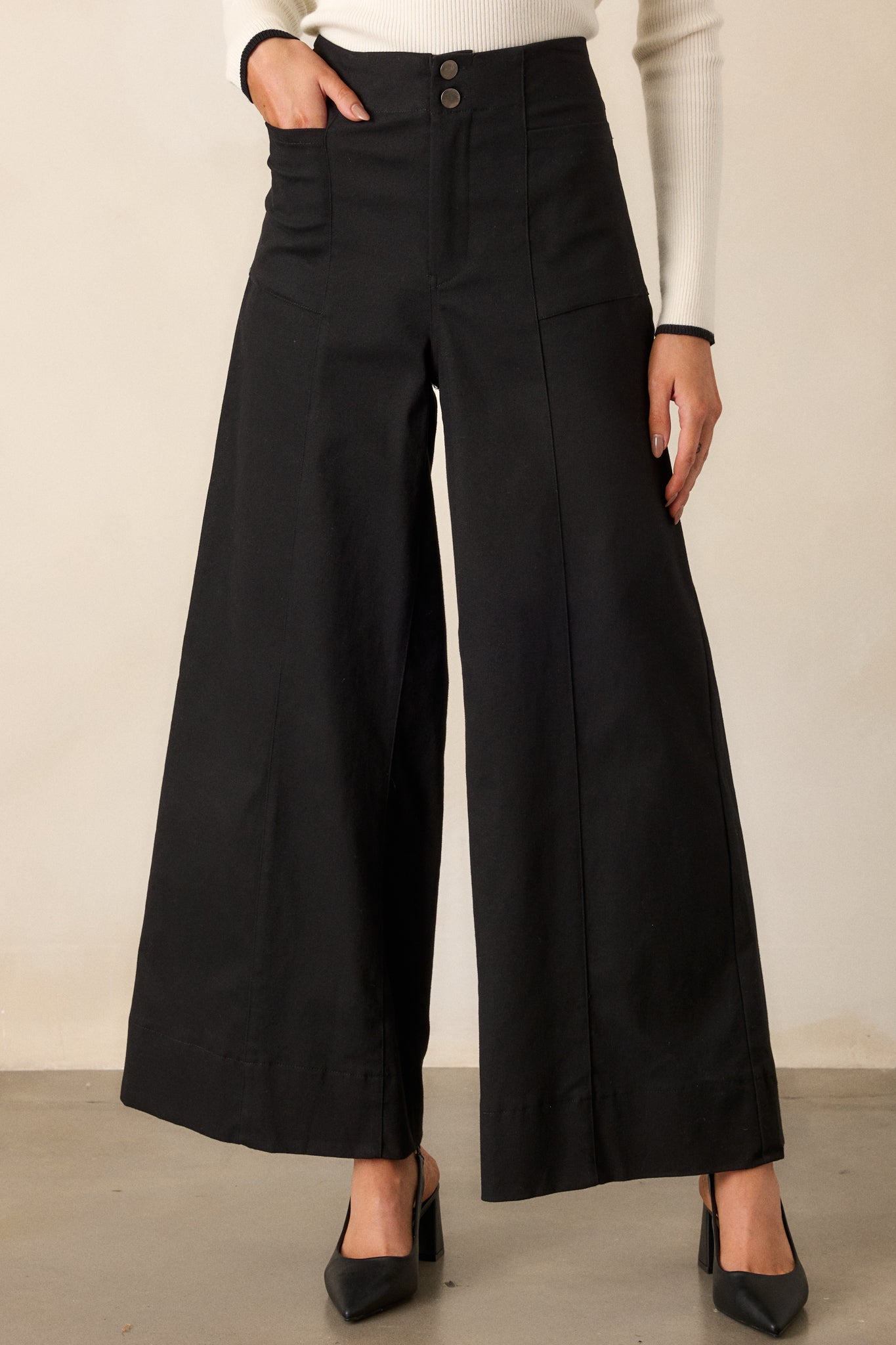 Black Wide Leg Pants