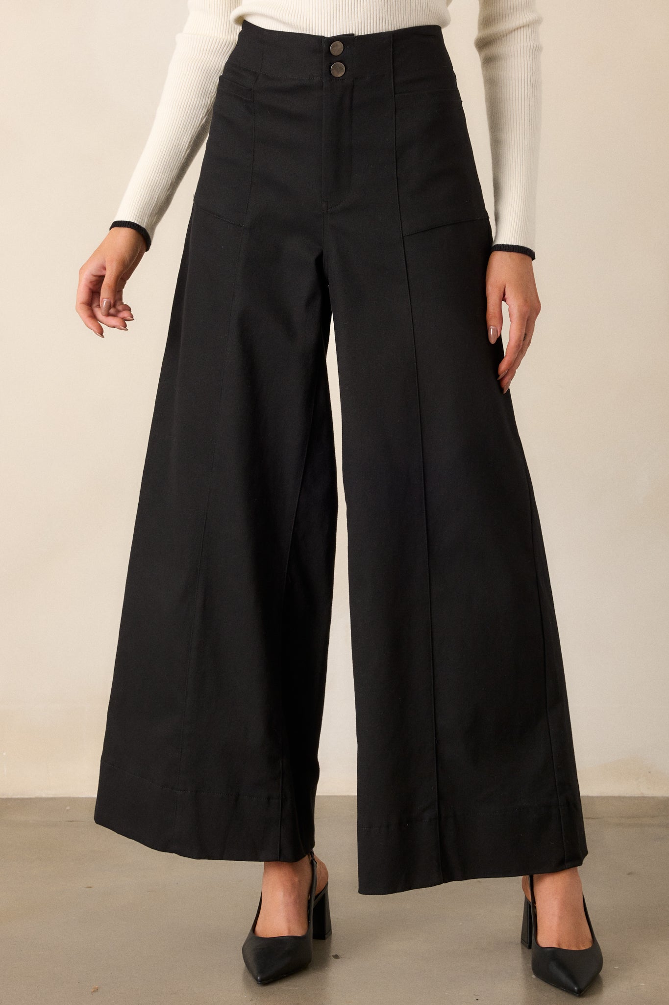 Black Wide Leg Pants