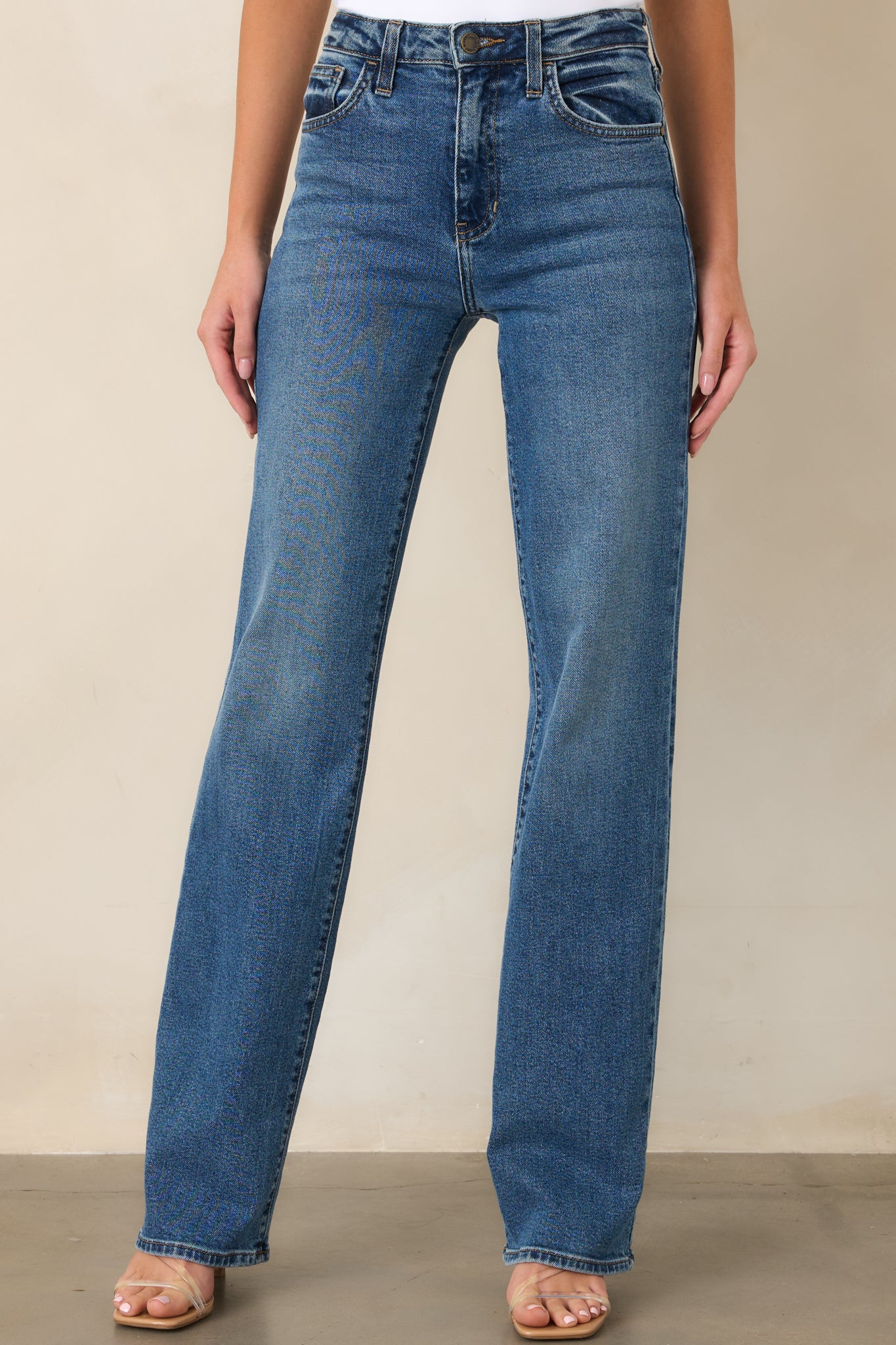 It’s a Long Story Dark Wash Cotton Denim Long Length Jeans