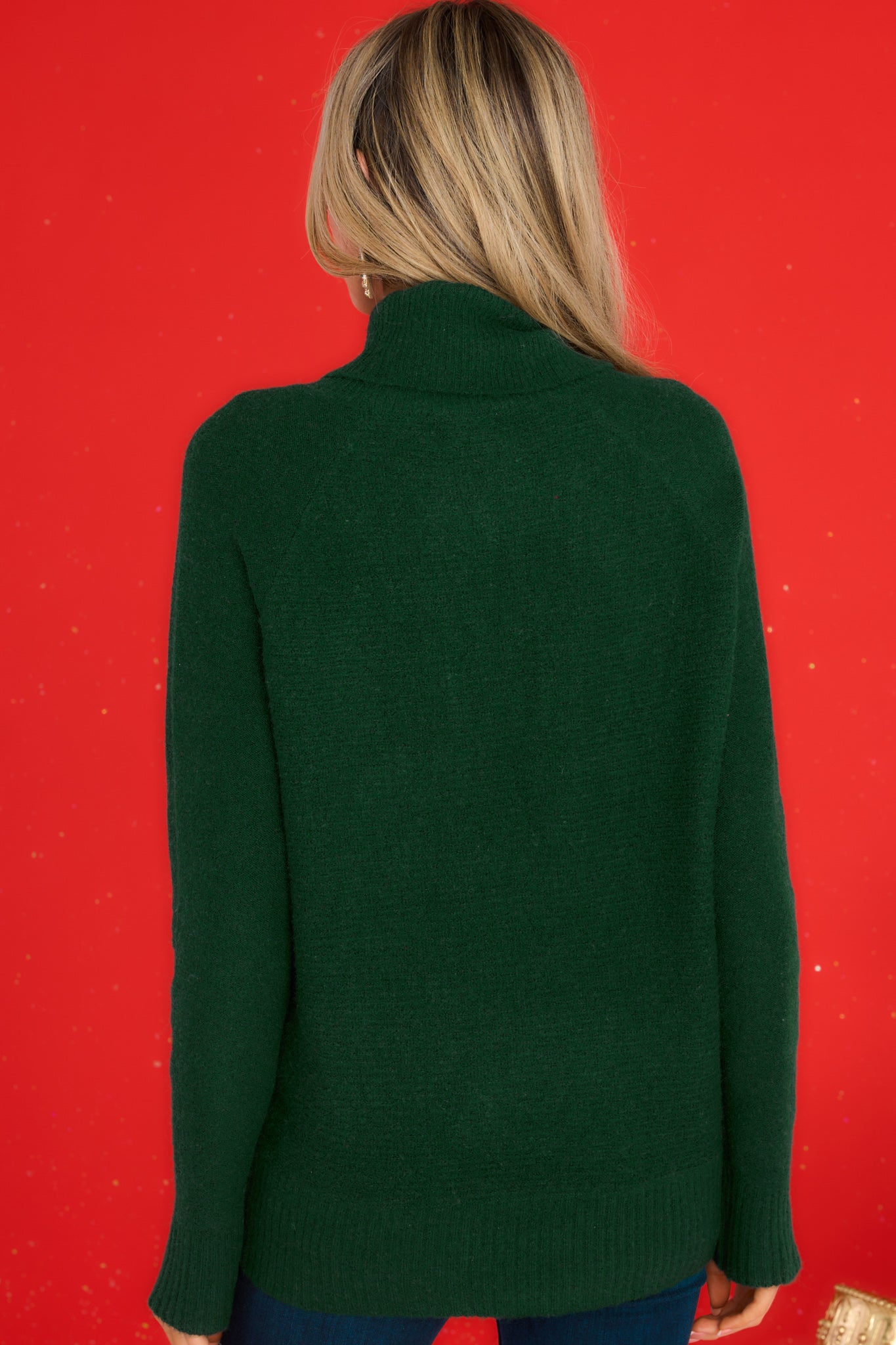 Everyday Hunter Green Sweater - All Tops | Red Dress